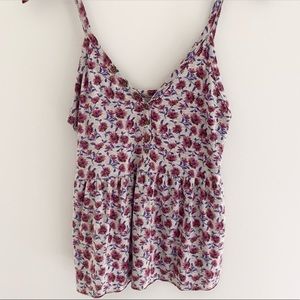American Eagle Soft & Sexy Floral Tank Top
